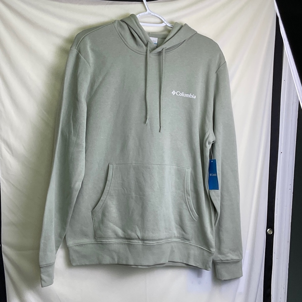 Columbia Men's Light Sage Green Hooded Pullover